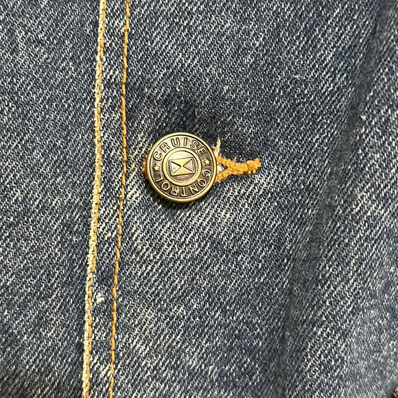 Vintage Y2K Blue Denim Oversize Fit Jean Jacket By Cruise Control Size L - Picture 8 of 8
